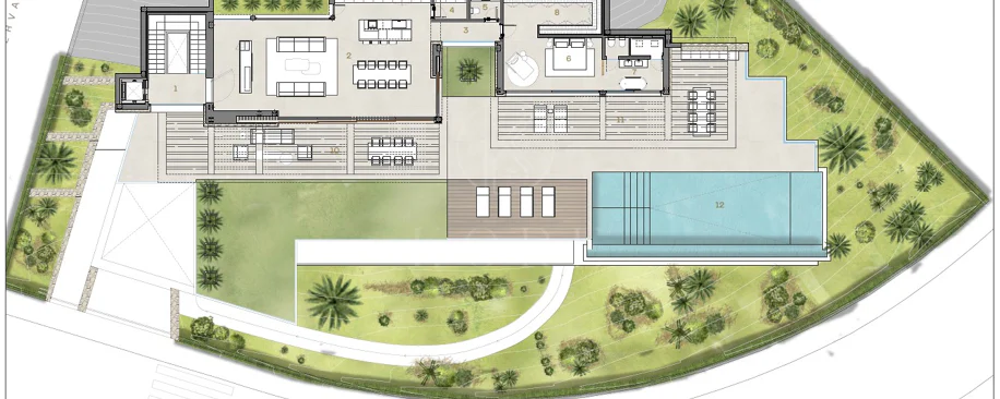 Villa con vistas al mar y montaña en venta en La Reserva de la Cala Golf
