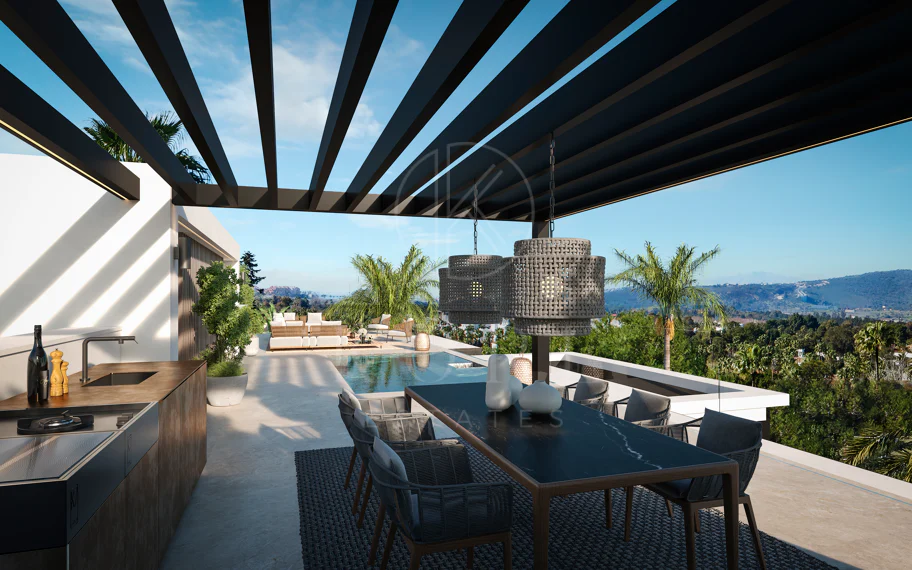 Blume, exclusiva colección boutique de 3 villas contemporáneas a pocos pasos de la playa, en una de las zonas residenciales más exclusivas de Marbella.