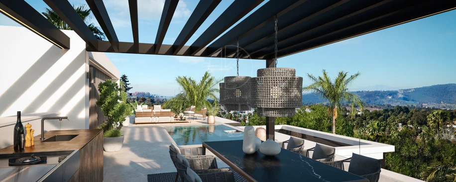 Blume, an exclusive boutique collection of 3 contemporary villas just steps from the beach, in one of Marbella’s most prestigious residential areas.