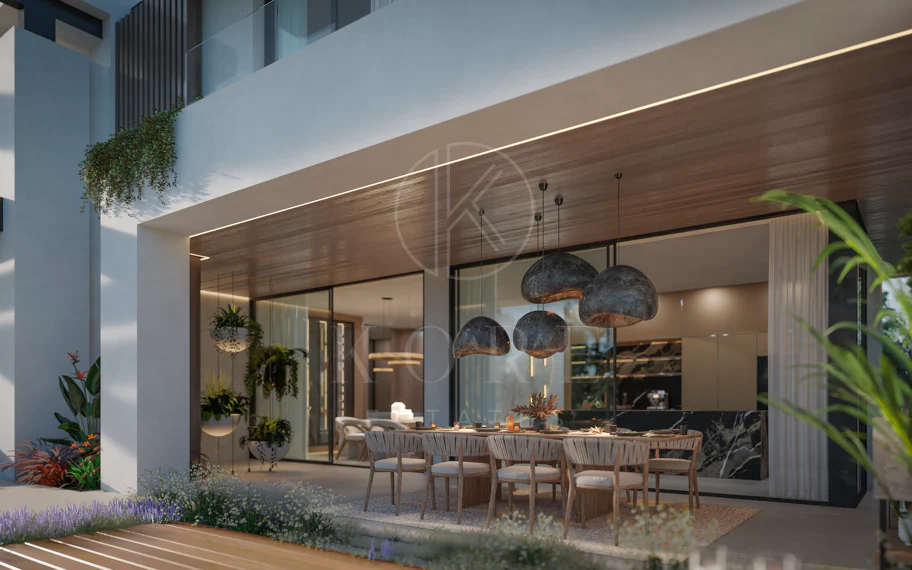Blume, exclusiva colección boutique de 3 villas contemporáneas a pocos pasos de la playa, en una de las zonas residenciales más exclusivas de Marbella.