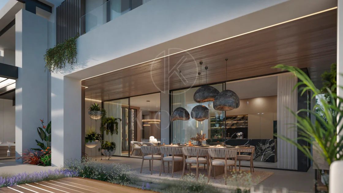 Blume, an exclusive boutique collection of 3 contemporary villas just steps from the beach, in one of Marbella’s most prestigious residential areas.