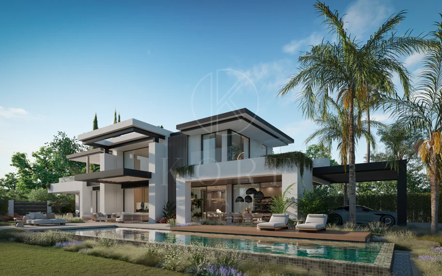 Blume, exclusiva colección boutique de 3 villas contemporáneas a pocos pasos de la playa, en una de las zonas residenciales más exclusivas de Marbella.