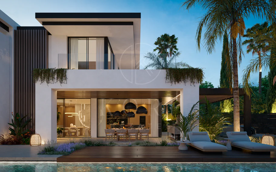 Blume, exclusiva colección boutique de 3 villas contemporáneas a pocos pasos de la playa, en una de las zonas residenciales más exclusivas de Marbella.