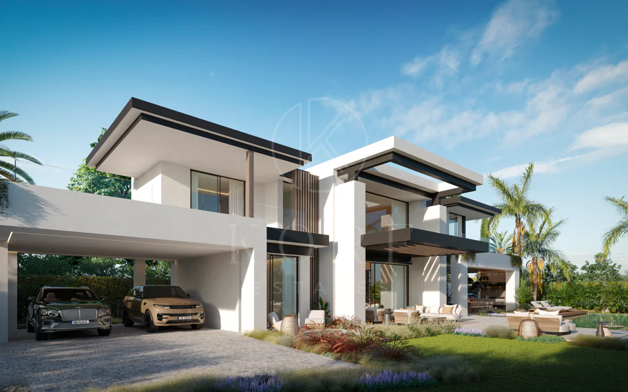 Blume, exclusiva colección boutique de 3 villas contemporáneas a pocos pasos de la playa, en una de las zonas residenciales más exclusivas de Marbella.