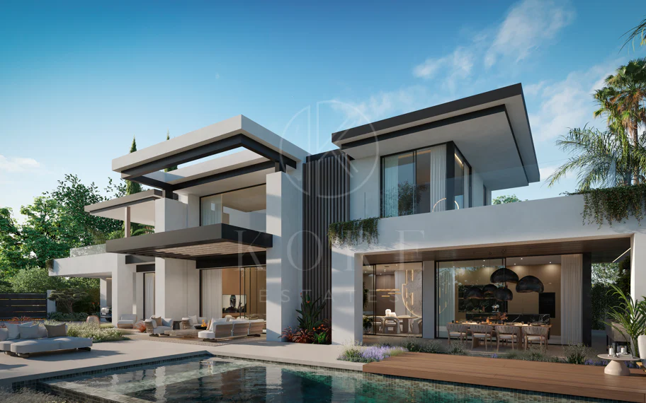 Blume, exclusiva colección boutique de 3 villas contemporáneas a pocos pasos de la playa, en una de las zonas residenciales más exclusivas de Marbella.