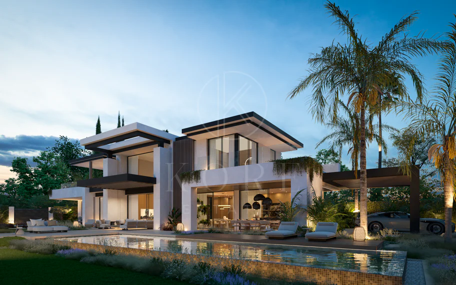 Blume, exclusiva colección boutique de 3 villas contemporáneas a pocos pasos de la playa, en una de las zonas residenciales más exclusivas de Marbella.