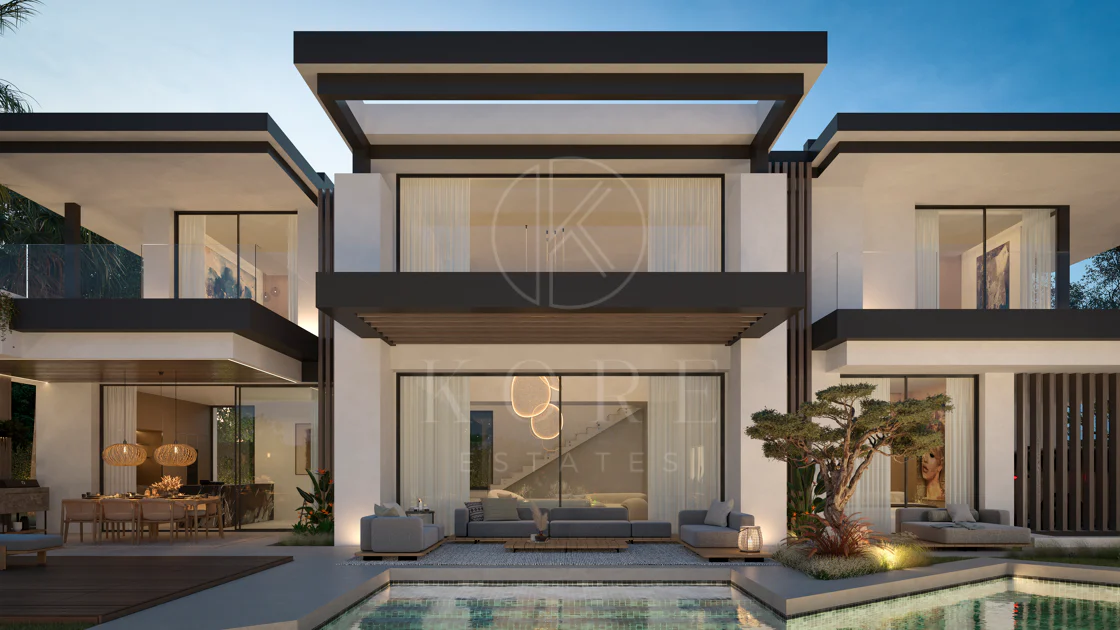 Blume, an exclusive boutique collection of 3 contemporary villas just steps from the beach, in one of Marbella’s most prestigious residential areas.
