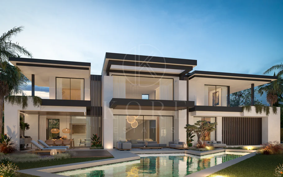 Blume, exclusiva colección boutique de 3 villas contemporáneas a pocos pasos de la playa, en una de las zonas residenciales más exclusivas de Marbella.