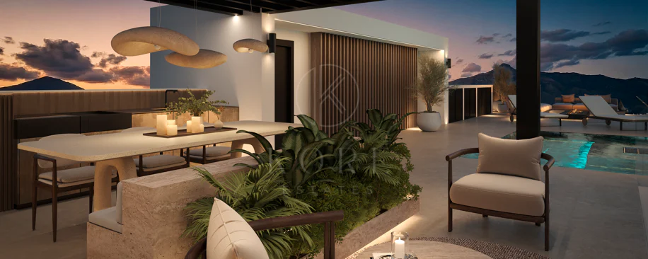 Blume, an exclusive boutique collection of 3 contemporary villas just steps from the beach, in one of Marbella’s most prestigious residential areas.
