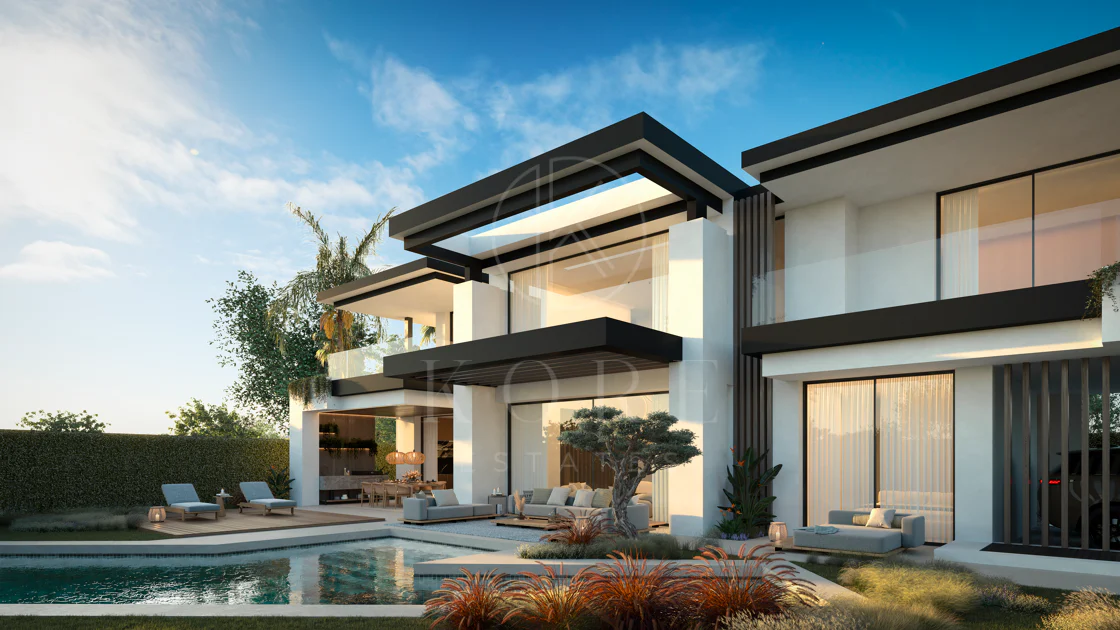 Blume, an exclusive boutique collection of 3 contemporary villas just steps from the beach, in one of Marbella’s most prestigious residential areas.