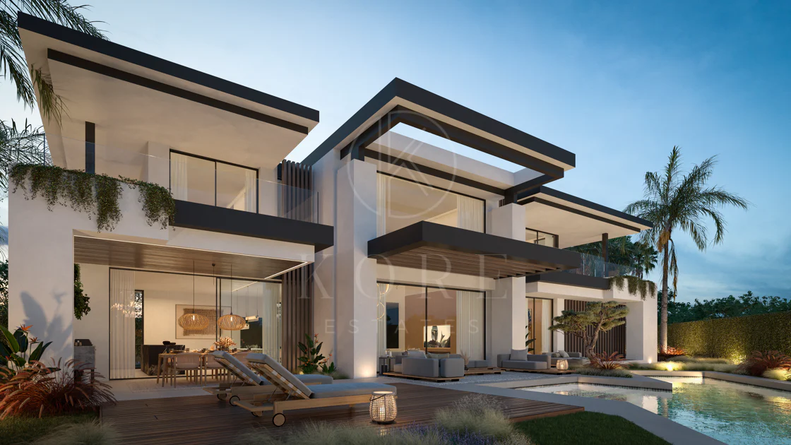 Blume, an exclusive boutique collection of 3 contemporary villas just steps from the beach, in one of Marbella’s most prestigious residential areas.