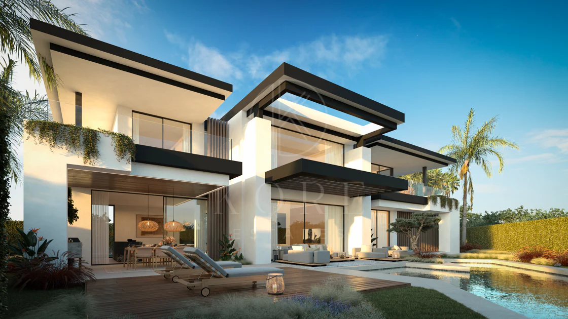 Blume, an exclusive boutique collection of 3 contemporary villas just steps from the beach, in one of Marbella’s most prestigious residential areas.