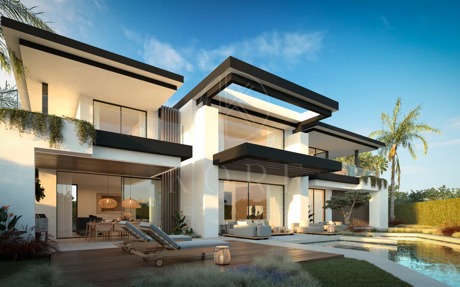 Blume, exclusiva colección boutique de 3 villas contemporáneas a pocos pasos de la playa, en una de las zonas residenciales más exclusivas de Marbella.