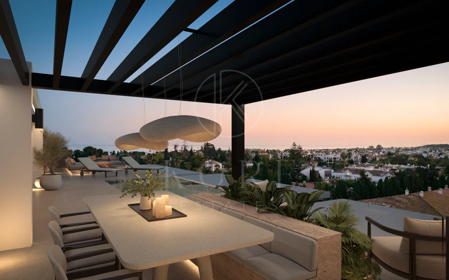 Blume, exclusiva colección boutique de 3 villas contemporáneas a pocos pasos de la playa, en una de las zonas residenciales más exclusivas de Marbella.