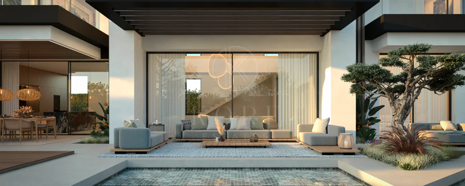 Blume, an exclusive boutique collection of 3 contemporary villas just steps from the beach, in one of Marbella’s most prestigious residential areas.