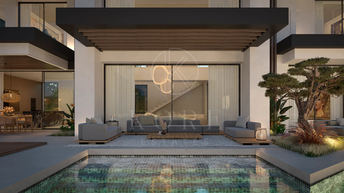 Blume, an exclusive boutique collection of 3 contemporary villas just steps from the beach, in one of Marbella’s most prestigious residential areas.