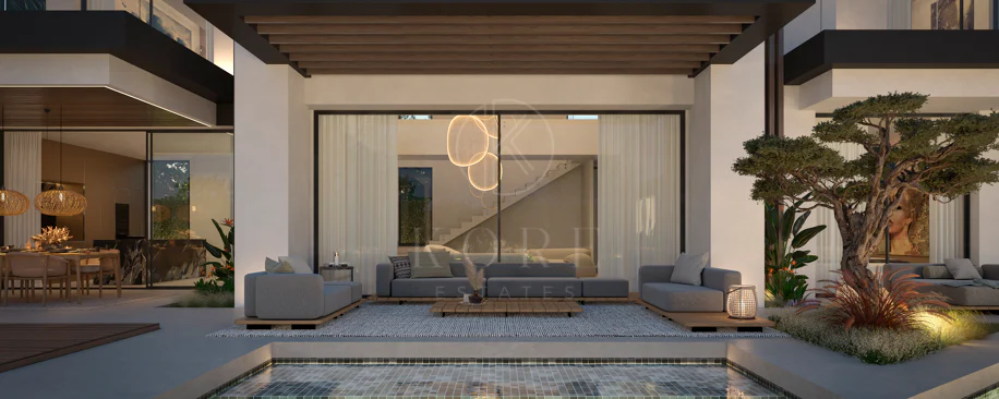 Blume, an exclusive boutique collection of 3 contemporary villas just steps from the beach, in one of Marbella’s most prestigious residential areas.
