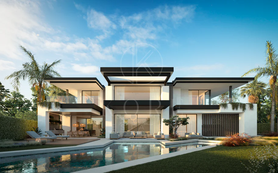 Blume, exclusiva colección boutique de 3 villas contemporáneas a pocos pasos de la playa, en una de las zonas residenciales más exclusivas de Marbella.