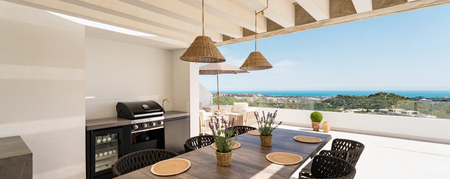 Luxury Duplex Penthouse with Panoramic Sea, Golf and Mountain Views