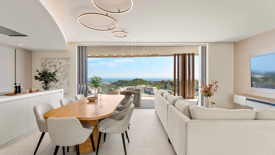 Luxury Duplex Penthouse with Panoramic Sea, Golf and Mountain Views