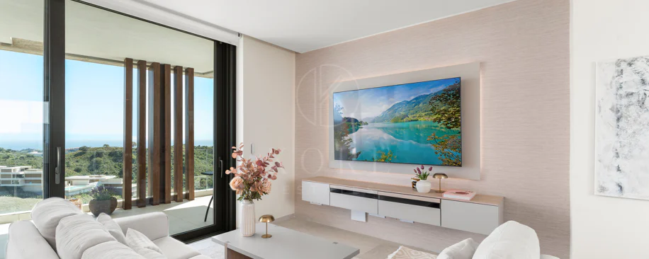 Luxury Duplex Penthouse with Panoramic Sea, Golf and Mountain Views