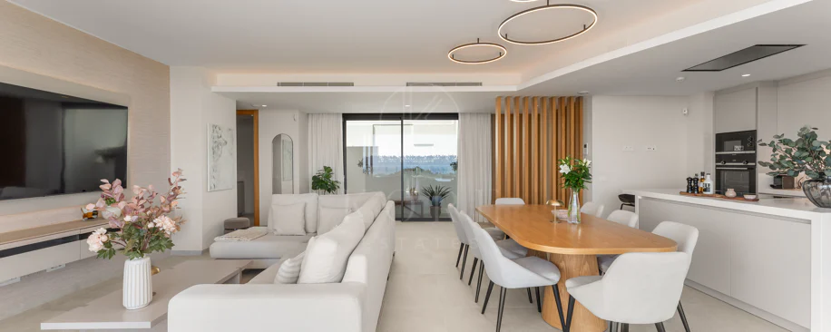Luxury Duplex Penthouse with Panoramic Sea, Golf and Mountain Views
