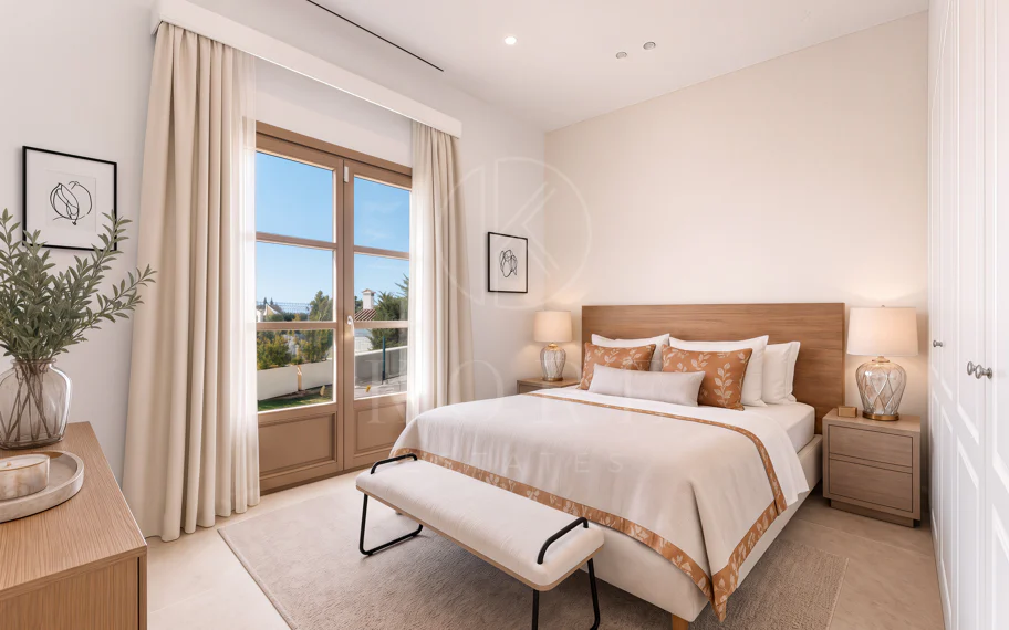 Villa moderna de nueva construcción de 4 habitaciones con vistas al mar en Estepona