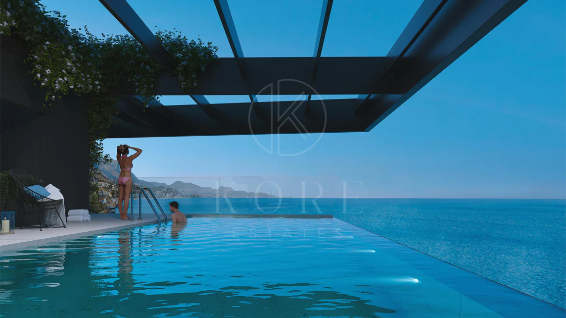 Exclusive Frontline Beach Apartment with Panoramic Sea Views in Málaga