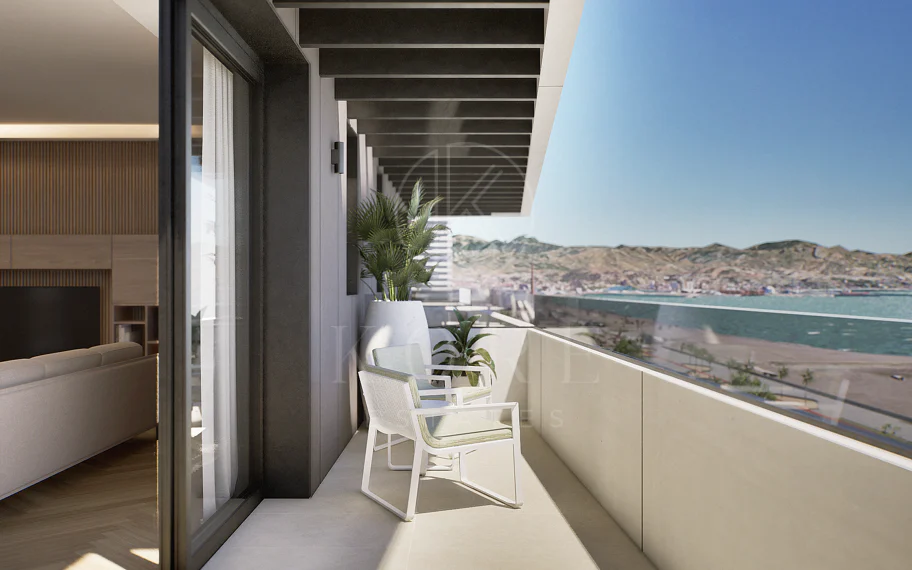 Exclusivo Apartamento Frente a la Playa con Vistas Panorámicas al Mar en Málaga