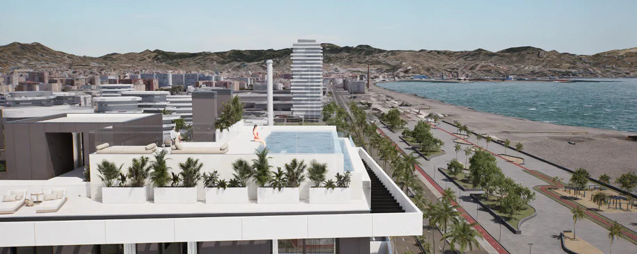 Exclusive Frontline Beach Apartment with Panoramic Sea Views in Málaga
