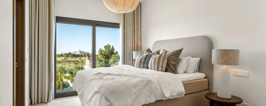 Contemporary Frontline Golf Villa with Panoramic Sea and Mountain Views