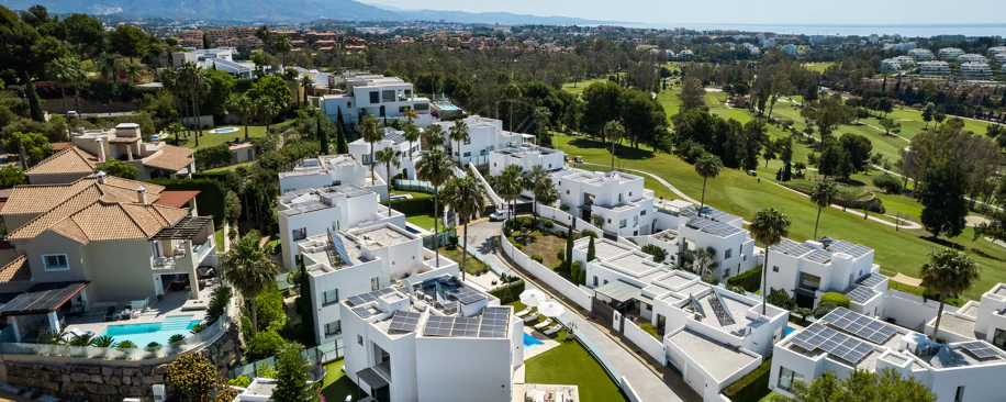 Contemporary Frontline Golf Villa with Panoramic Sea and Mountain Views