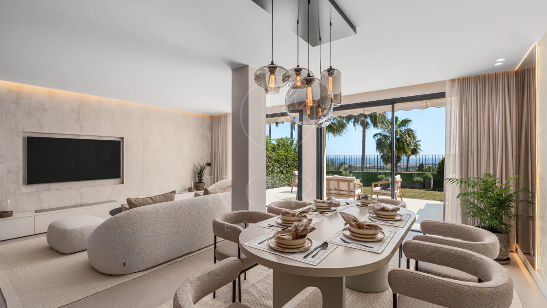 Casă înșiruită renovată cu vedere la mare în La Quinta