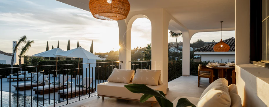 Nestled in the heart of Nueva Andalucía, Auriga 13 is a newly renovated villa offering a blend of comfort and style