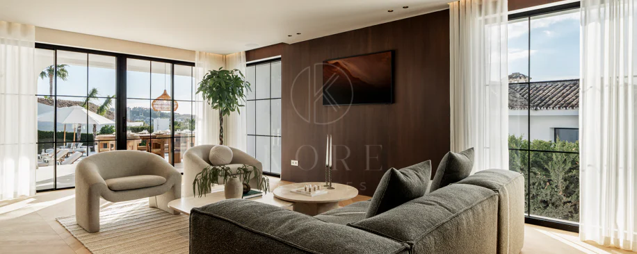 Nestled in the heart of Nueva Andalucía, Auriga 13 is a newly renovated villa offering a blend of comfort and style