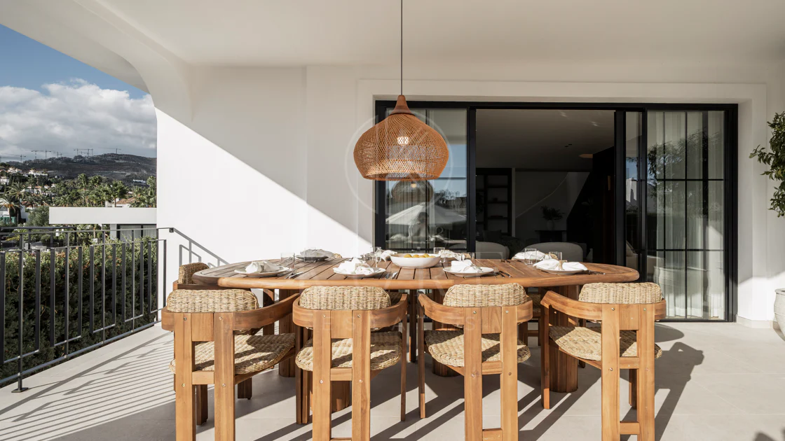 Nestled in the heart of Nueva Andalucía, Auriga 13 is a newly renovated villa offering a blend of comfort and style