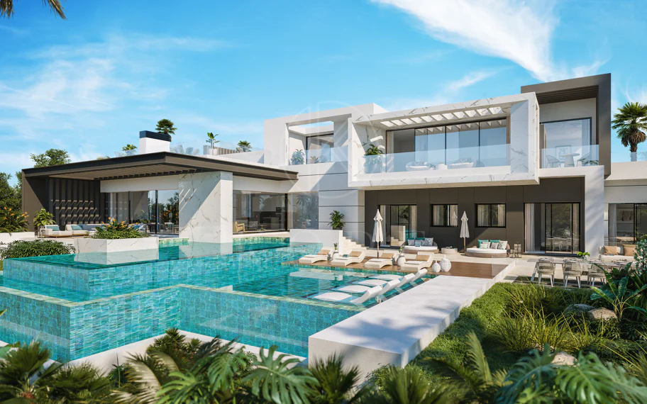 Excepcionales villas idénticas en construcción en parcelas excepcionales en El Paraíso
