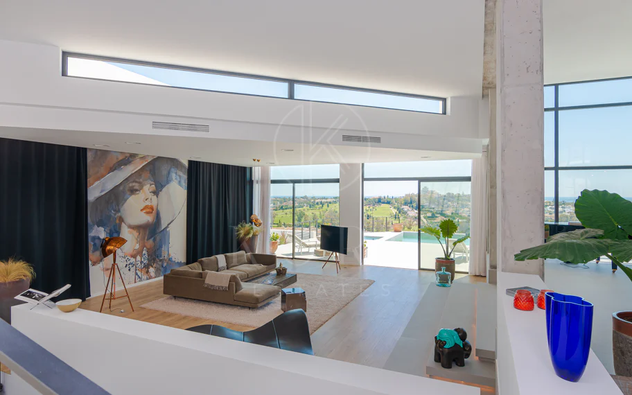 Villa contemporánea de lujo de 6 dormitorios con vistas panorámicas al mar, al golf y a La Concha