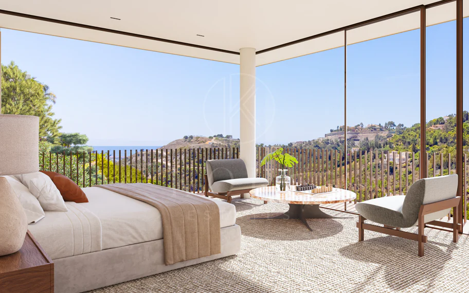 Villa llave en mano diseñada por arquitecto con vistas panorámicas en El Madroñal