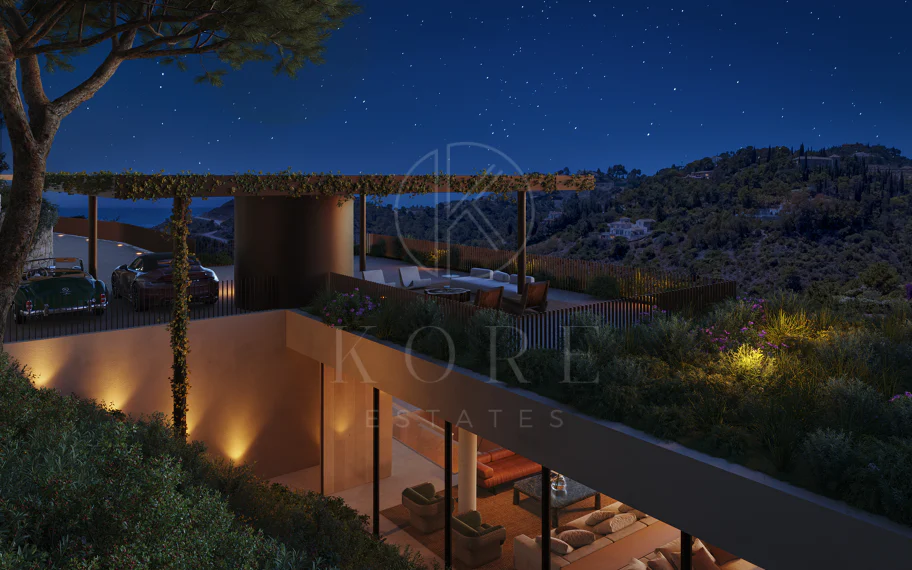 Villa llave en mano diseñada por arquitecto con vistas panorámicas en El Madroñal