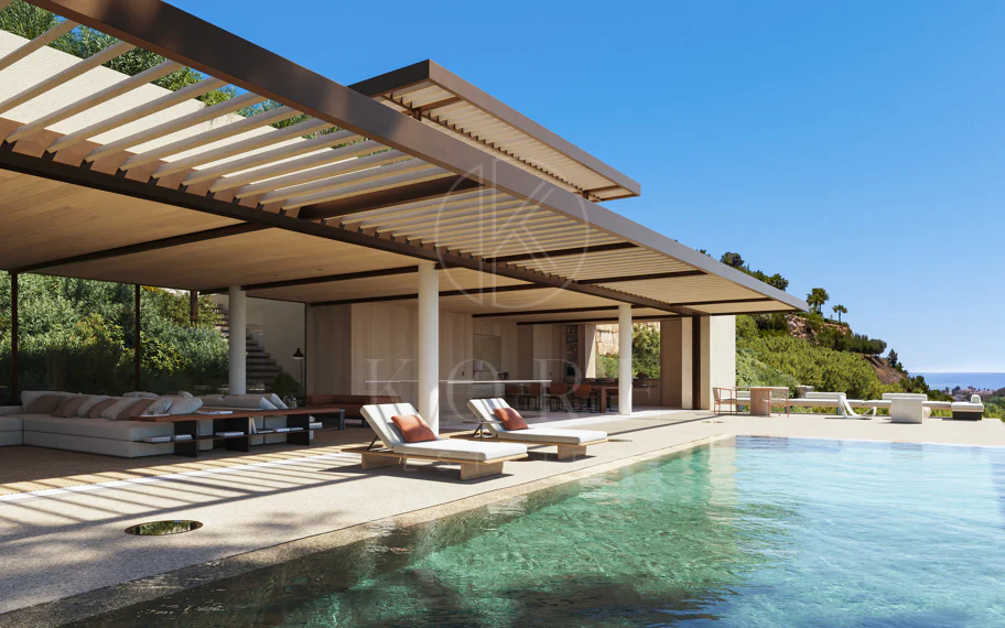 Villa llave en mano diseñada por arquitecto con vistas panorámicas en El Madroñal