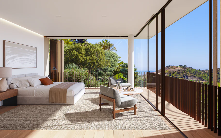 Villa llave en mano diseñada por arquitecto con vistas panorámicas en El Madroñal