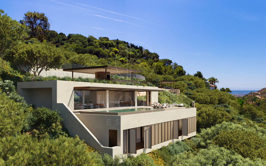 Villa llave en mano diseñada por arquitecto con vistas panorámicas en El Madroñal