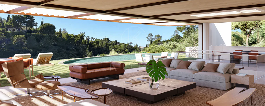 Turnkey Contemporary Villa with Sea and Mountain Views in El Madroñal