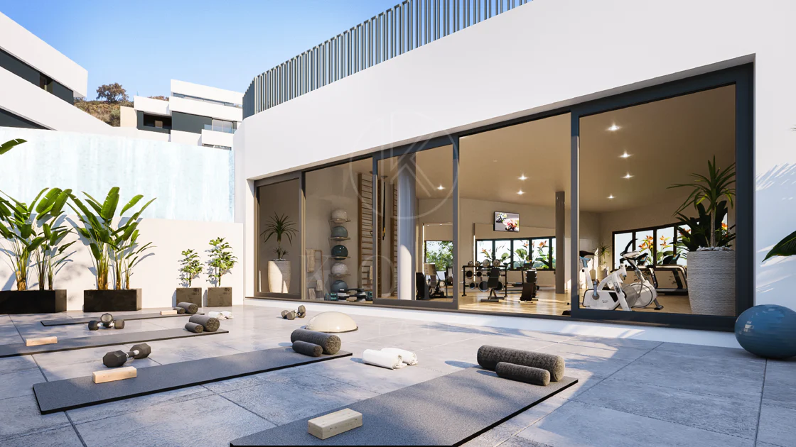 Apartamento de tres dormitorios en la comunidad cerrada de Medblue, en Altos de los Monteros