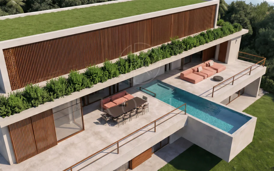 Teren de golf în prima linie cu proiect aprobat și autorizație de construire în Guadalmina Alta
