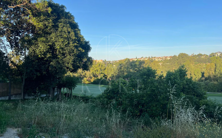 Teren de golf în prima linie cu proiect aprobat și autorizație de construire în Guadalmina Alta