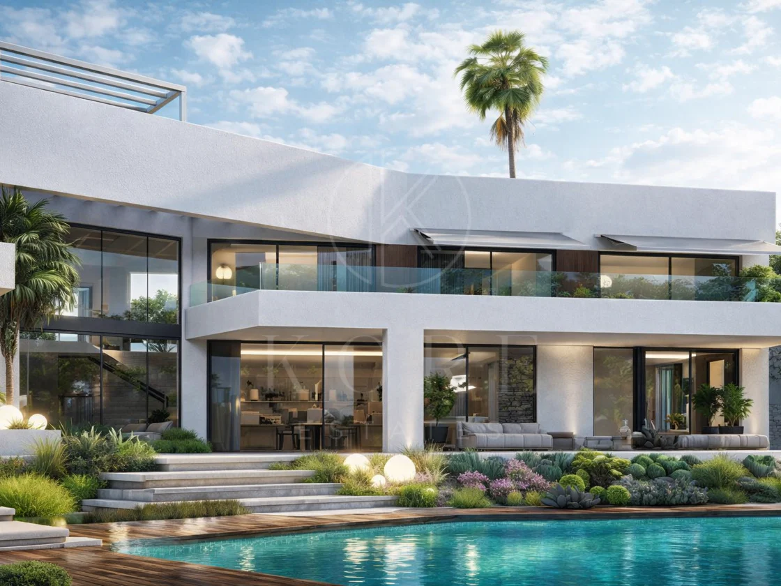 Villa contemporánea refinada con vistas panorámicas en Cascada de Camoján