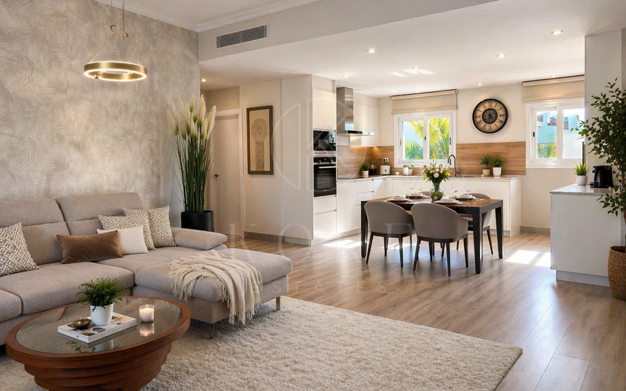 Contemporáneo Mediterráneo Viviendo en una comunidad exclusiva Resort-Style