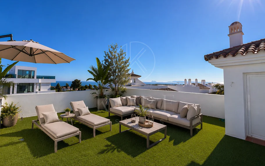 Contemporáneo Mediterráneo Viviendo en una comunidad exclusiva Resort-Style